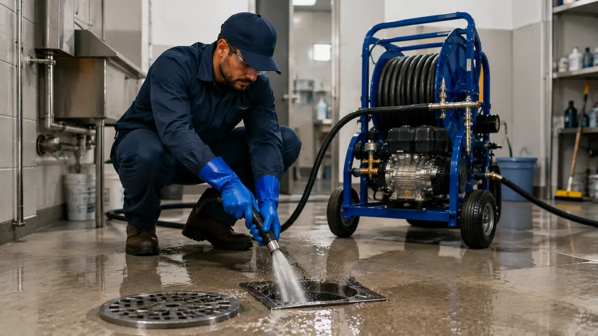 Floor Drain Hydro Jet Cleaning in Ramona