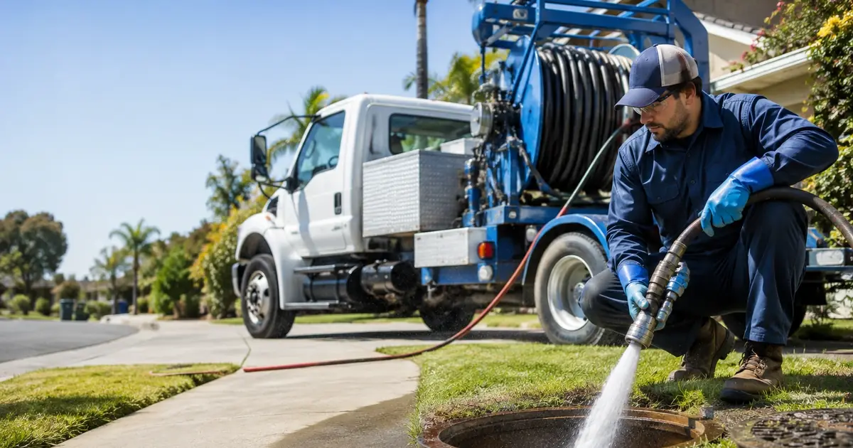 Hydro jet sewer cleaning Ramona